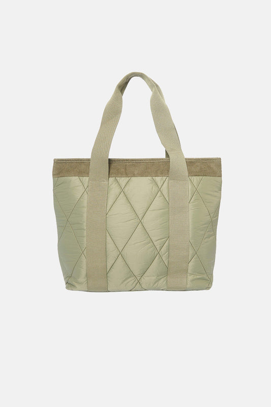 Healy Quilted Tote Bag - OLIVE