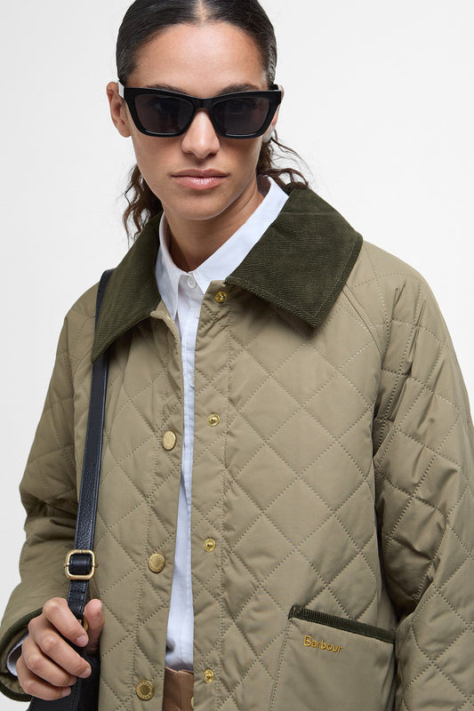 Anise Quilted Jacket - DUSKY GREEN/ANCIENT