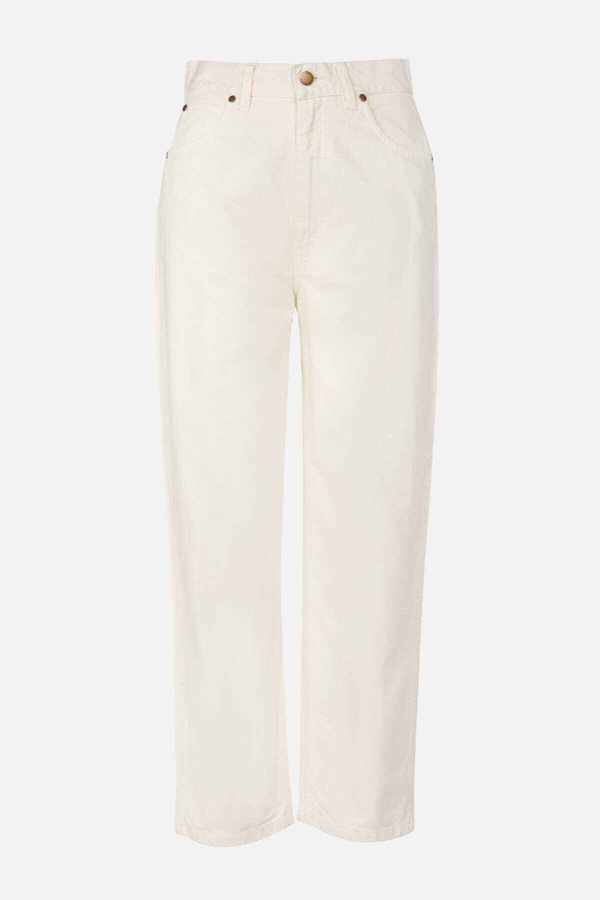 Westbury Barrel Leg Jean - ECRU