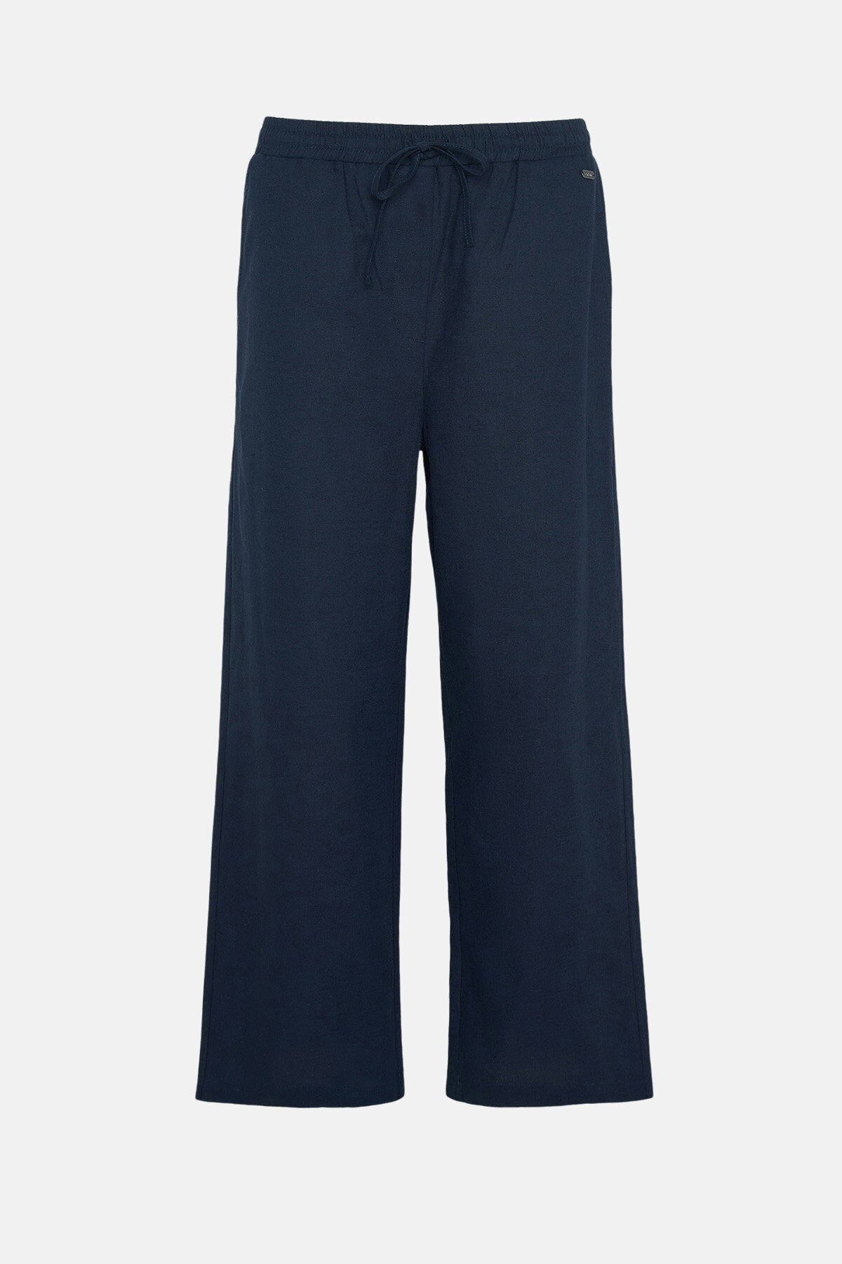 Christie Cotton & Linen Trousers - NAVY