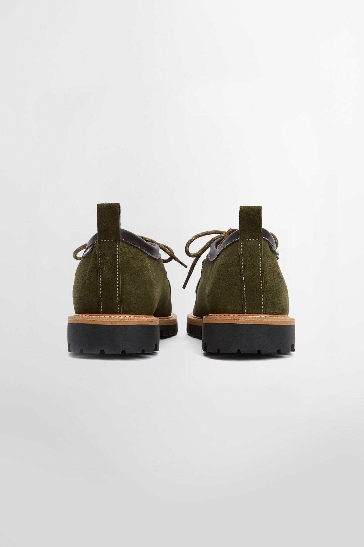 Coatham Apron Lace Mocassins - GREEN