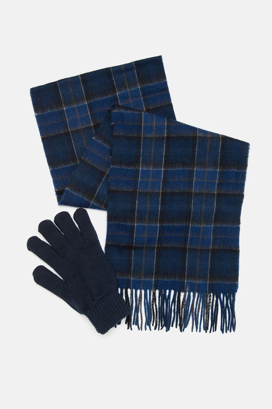 Tartan Scarf & Glove Gift Set - MIDNIGHT TARTAN