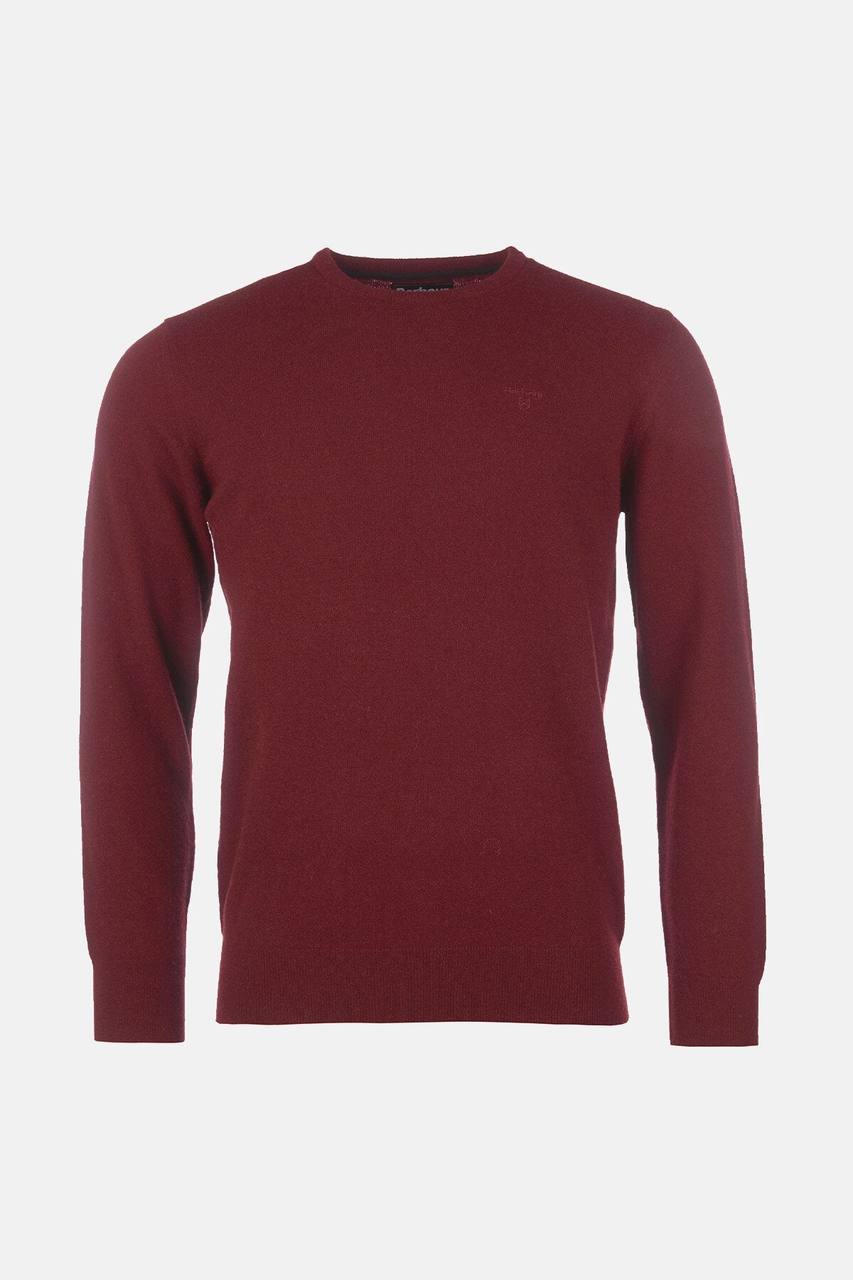 Crew Neck Wool Sweater - RUBY