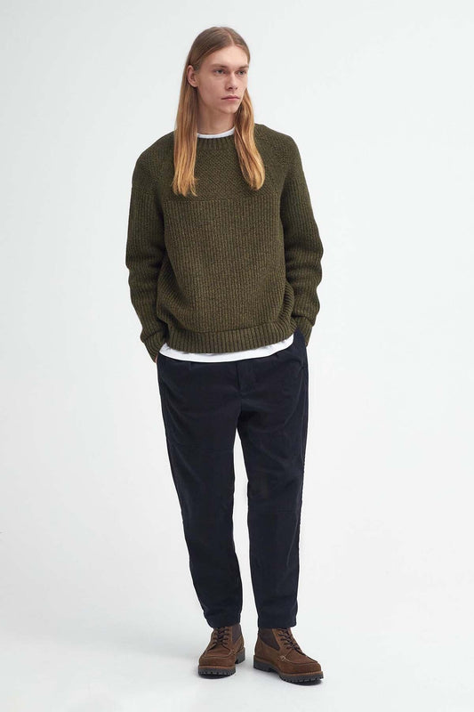 Gansey Oversized Crew Neck Jumper - SAGE MIX
