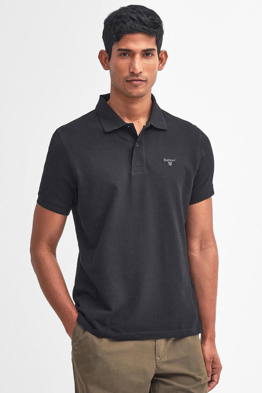 Lightweight Sports Polo Shirt - BLACK