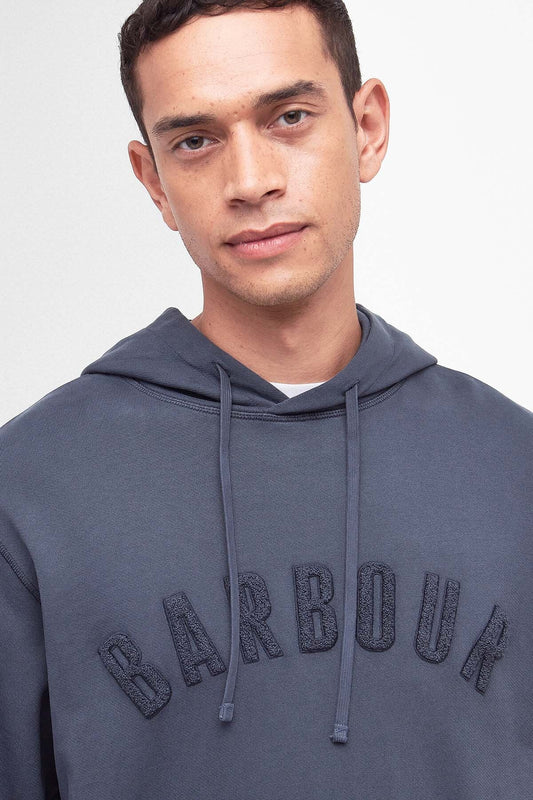 Washed Logo Hoodie - NAVY