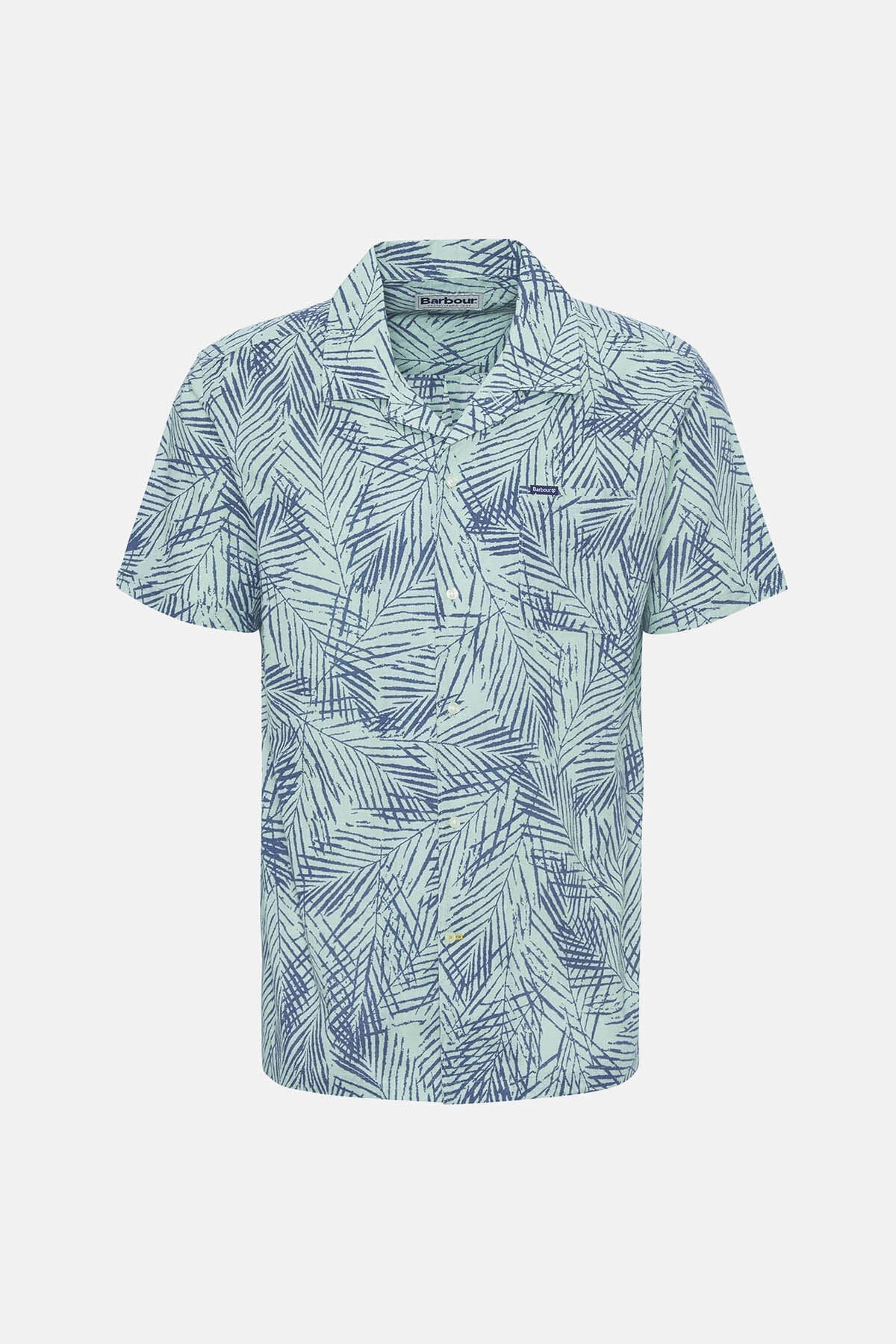 Falmouth Printed Regular Short-Sleeved Shirt - PALE APPLE