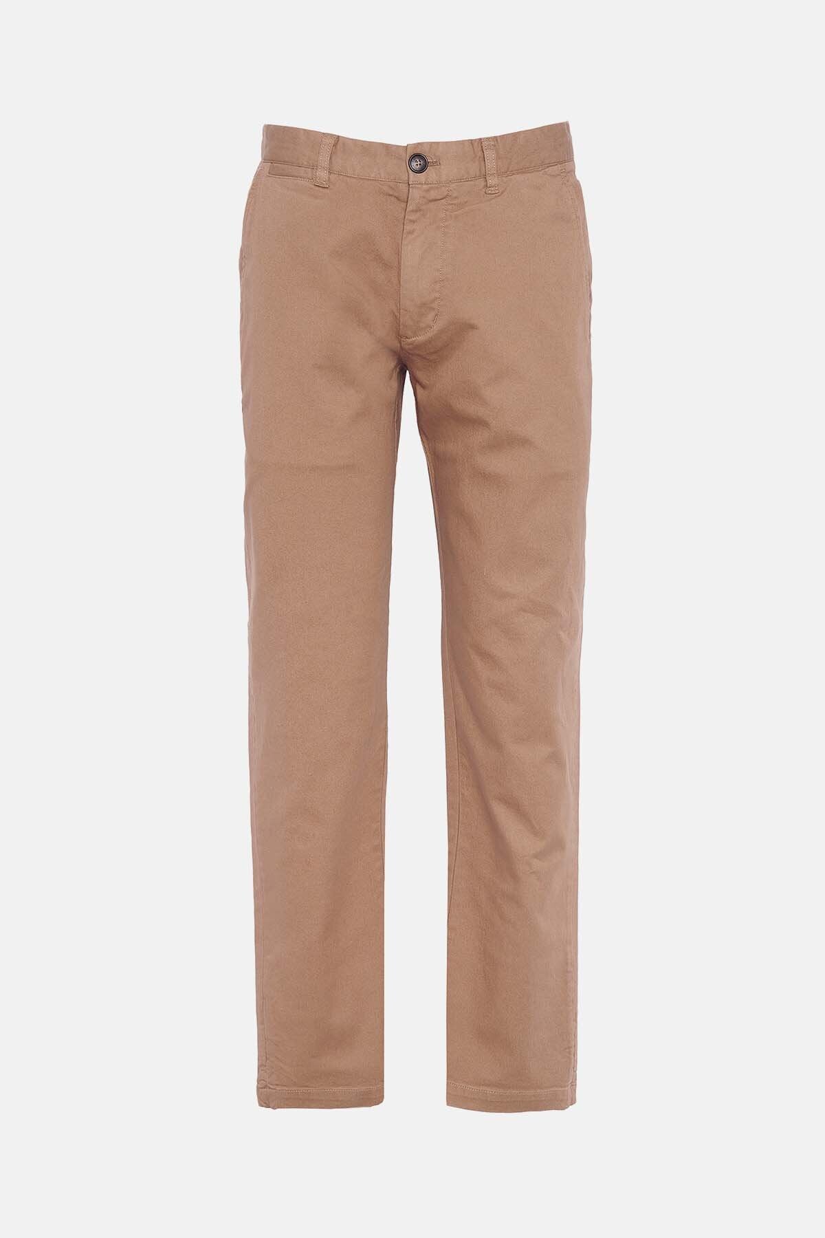 Washed Stretch Tailored Trousers - STONE