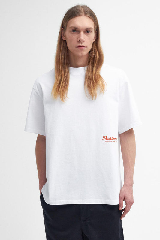 Bayard Oversized Graphic T-Shirt - WHITE