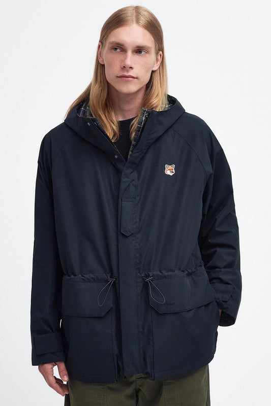 Military Reversible Waterproof Jacket - BLACK