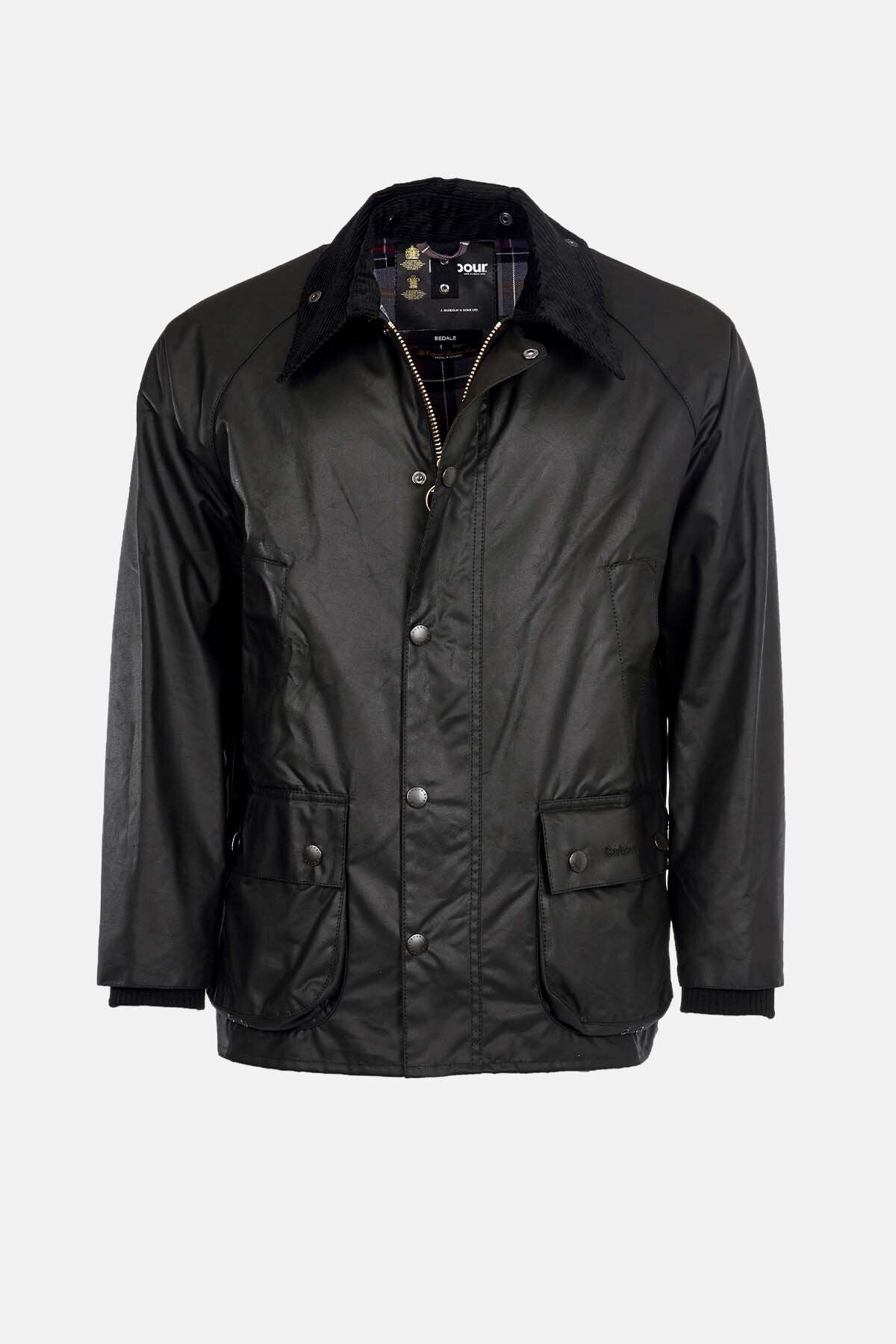 Bedale Waxed Jacket - BLACK