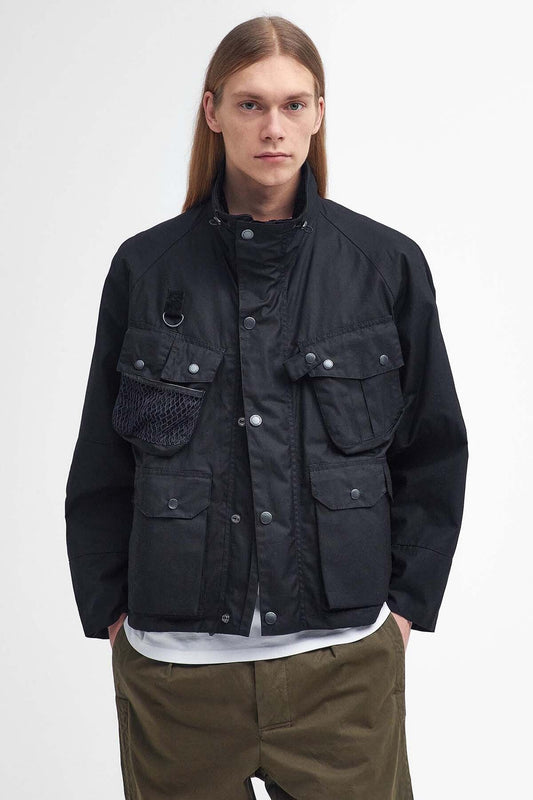 Modified Dryfly Waxed Jacket - BLACK