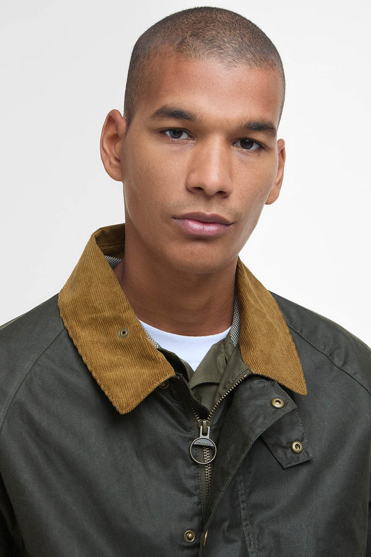 Modern Bedale Waxed Jacket - ARCHIVE OLIVE