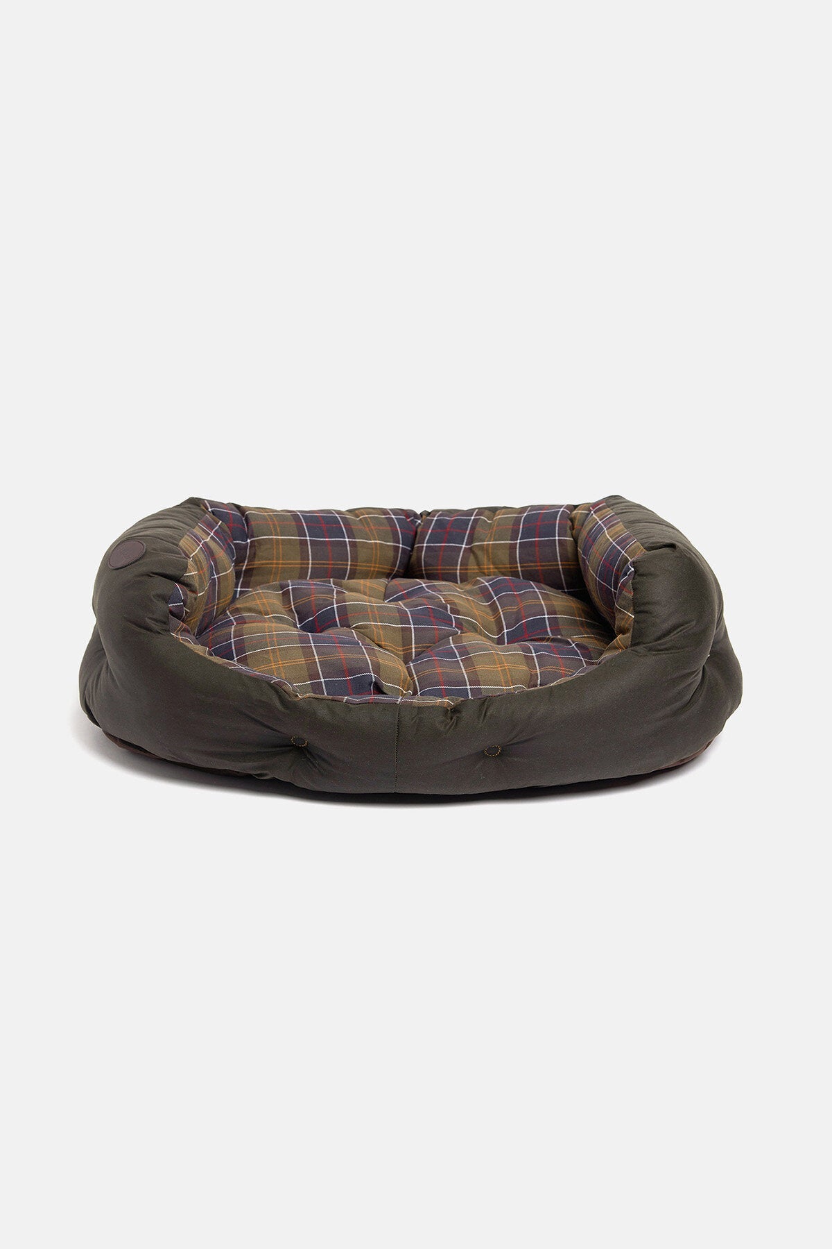 Wax cotton dog bed - CLASSIC/OLIVE