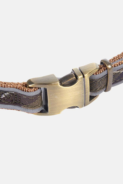 Reflective Tartan Dog Collar - CLASSIC TARTAN