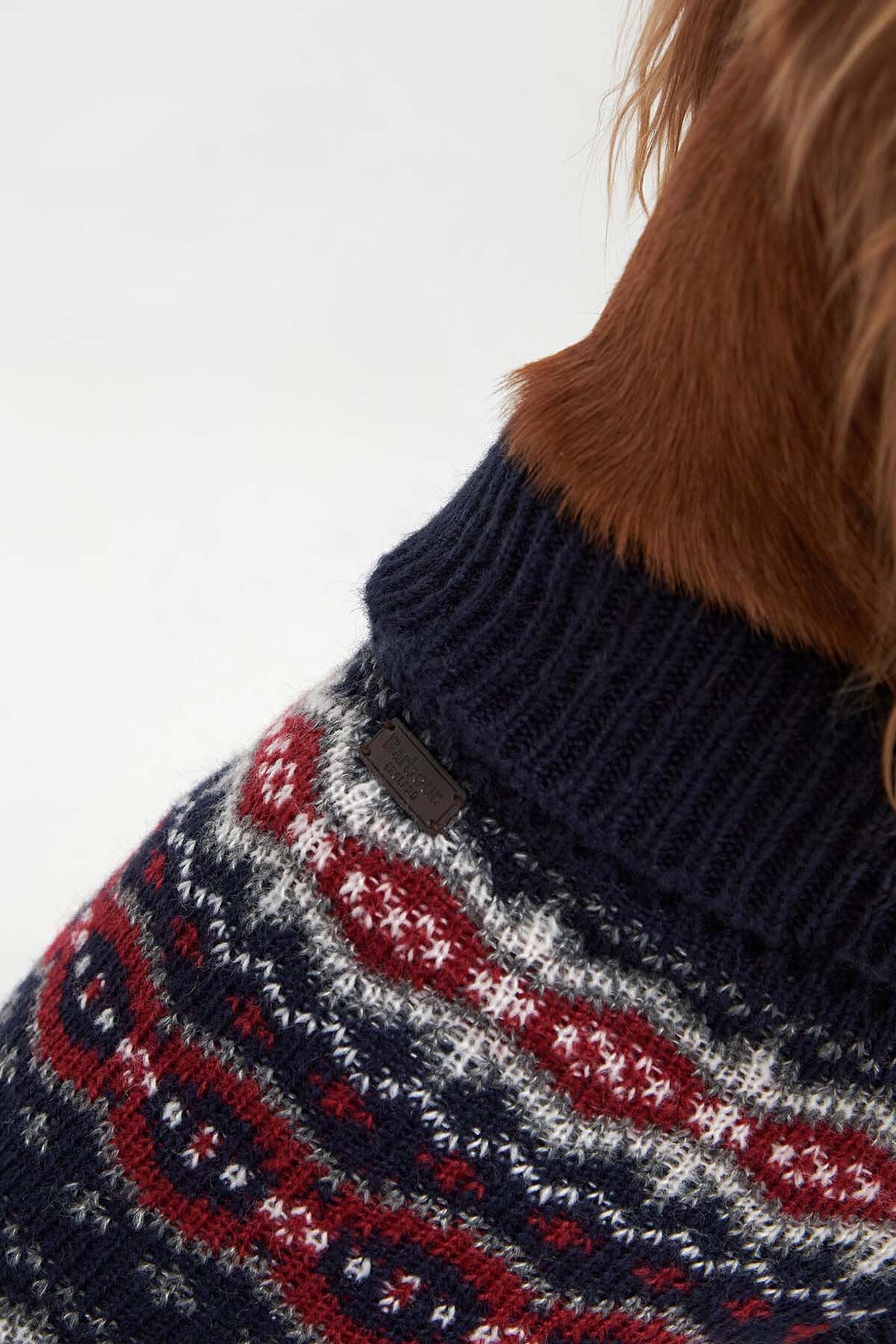 Case Fairisle Dog Jumper - BLUE GRANITE