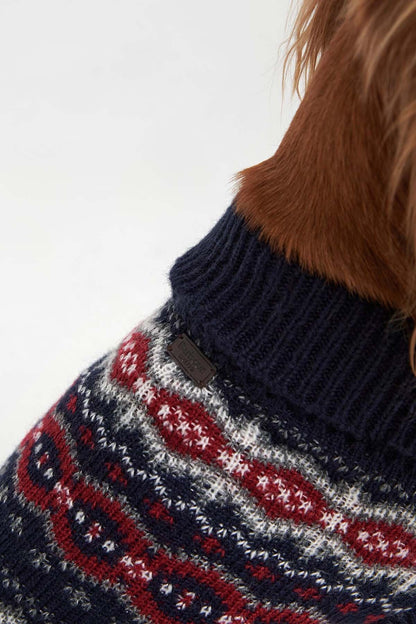 Case Fairisle Dog Jumper - BLUE GRANITE