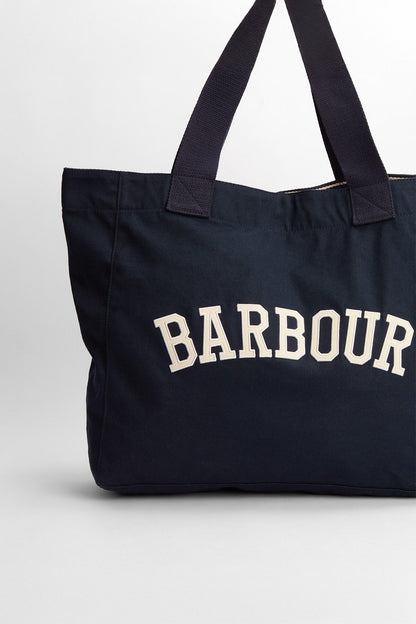 Logo Beach Bag - NAVY/STONE