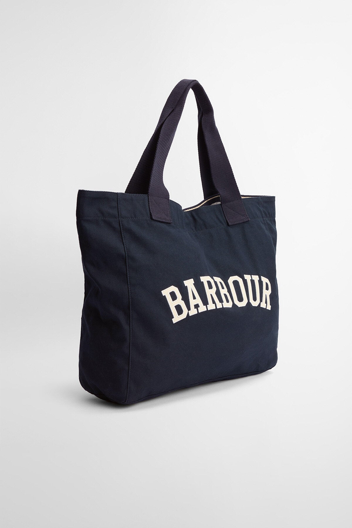 Logo Beach Bag - NAVY/STONE