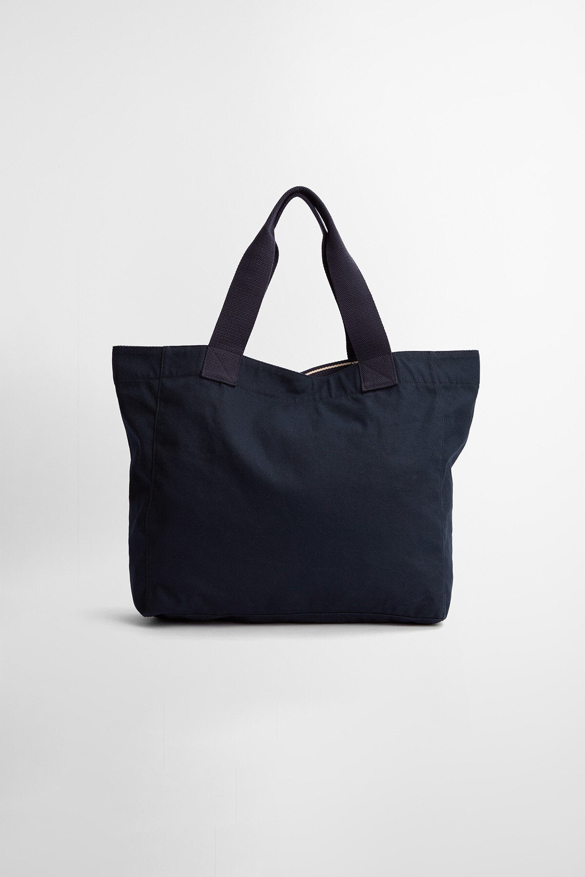 Logo Beach Bag - NAVY/STONE
