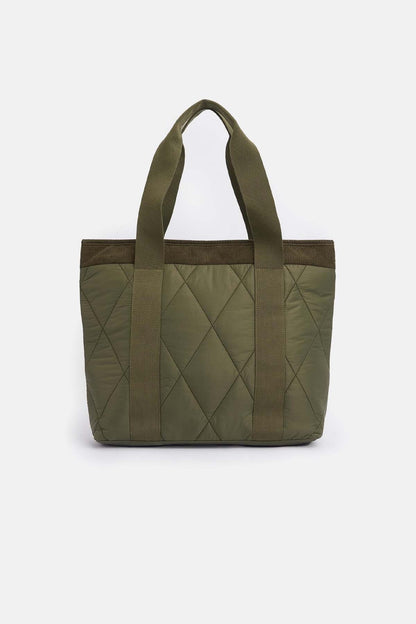 Healy Quilted Tote Bag - OLIVE