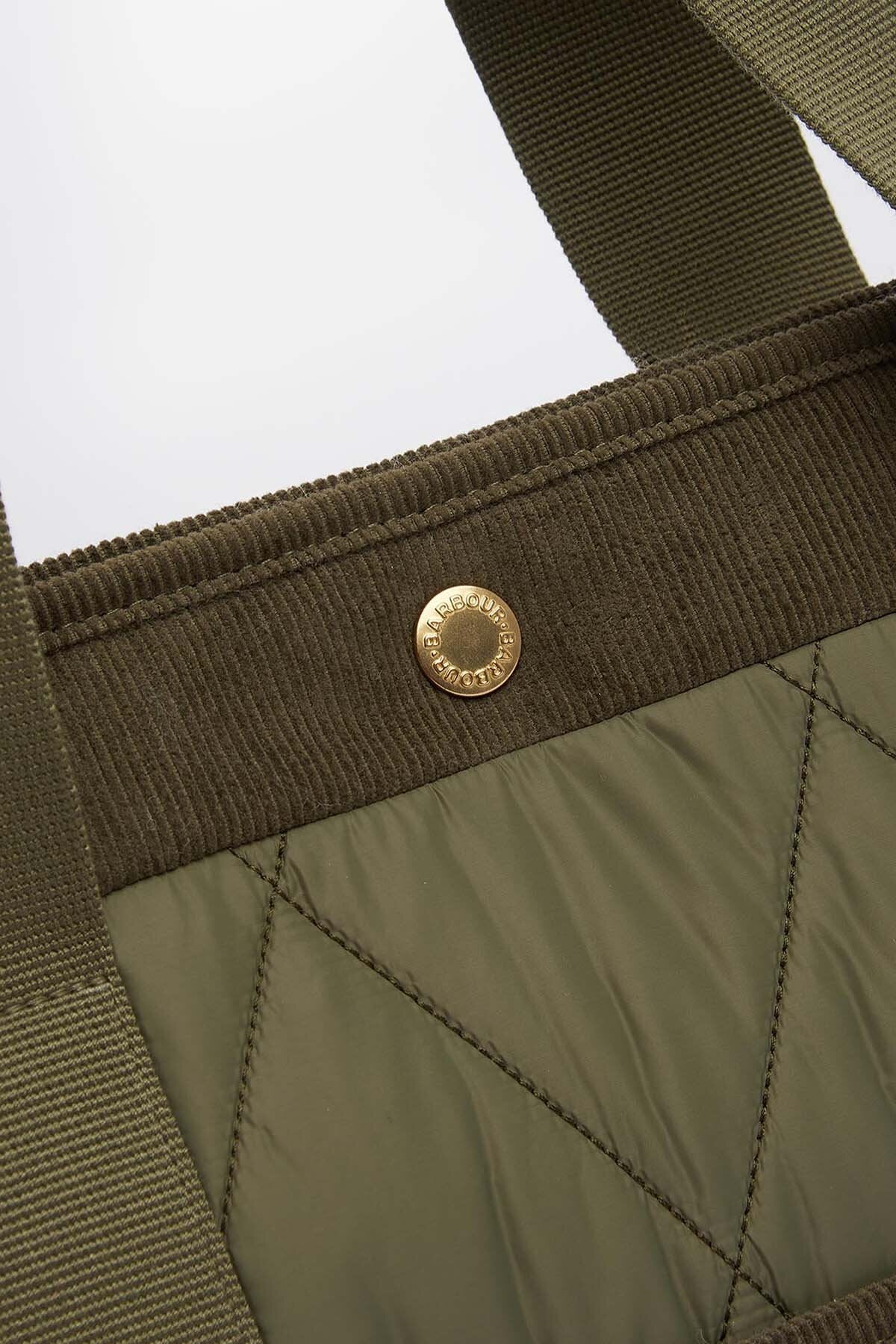 Healy Quilted Tote Bag - OLIVE