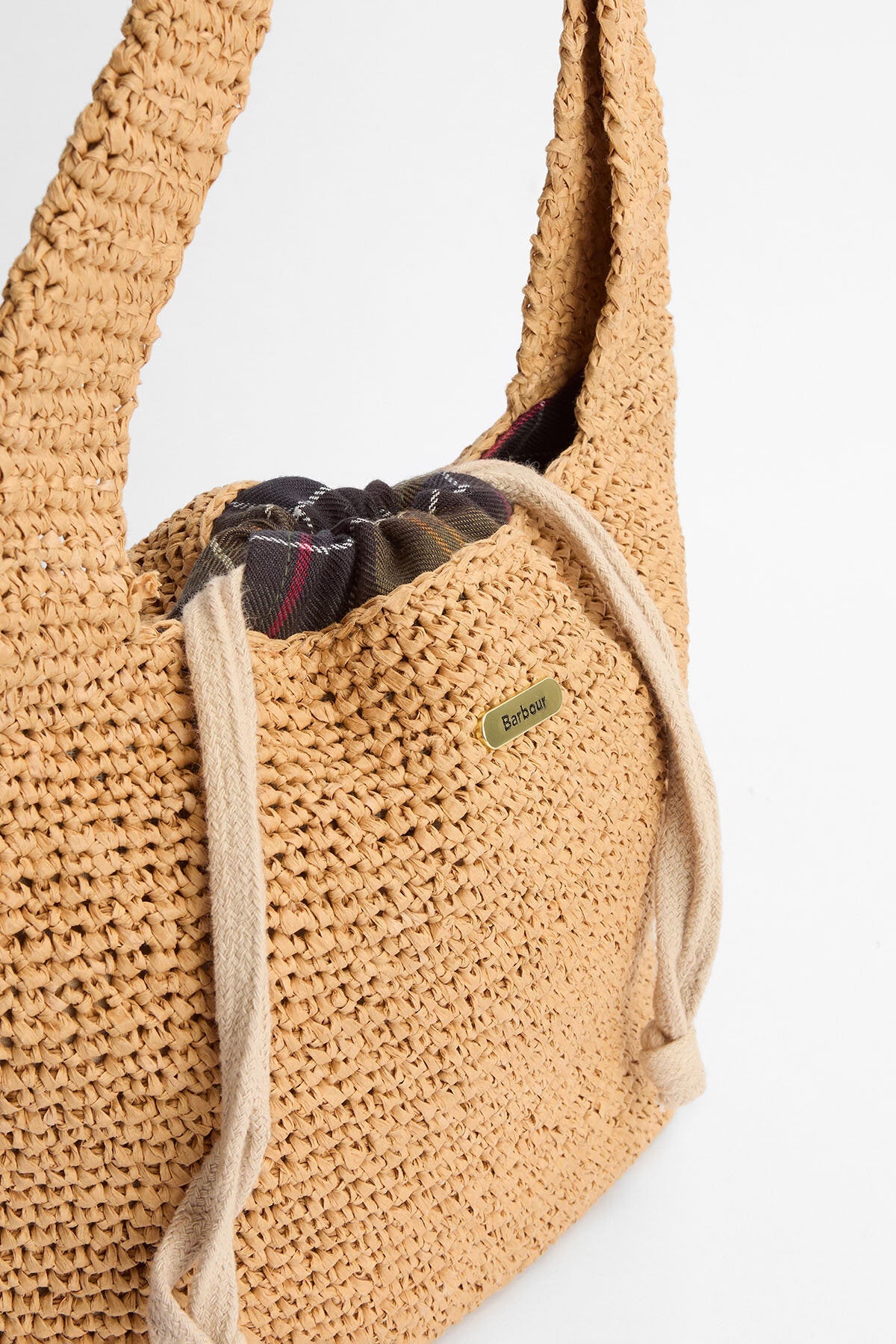 Lily Woven Tote Bag - NATURAL