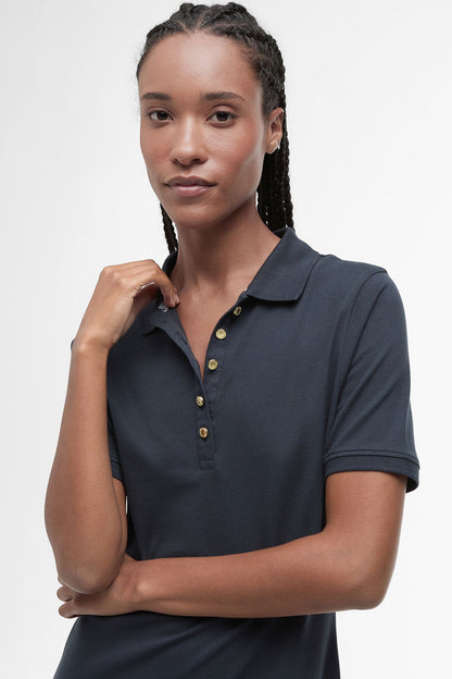 Celeste Midi Polo Dress - NAVY