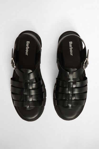 Otterburn Fisherman Sandals - BLACK