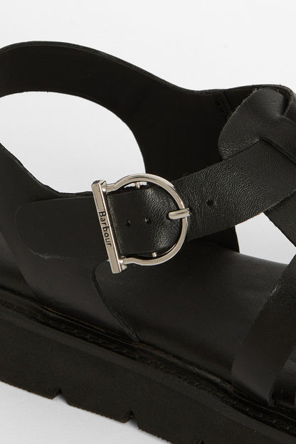 Otterburn Fisherman Sandals - BLACK