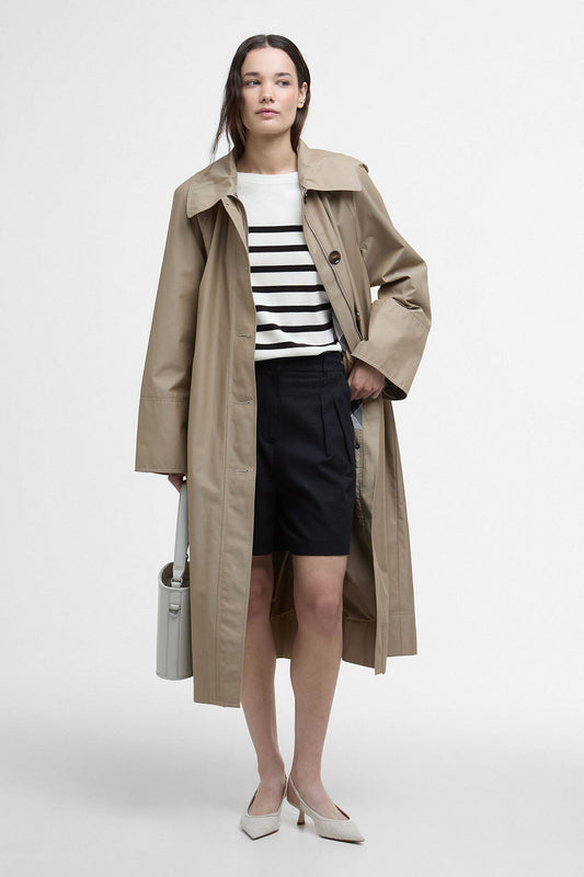 Renfew Crew Neck Jumper - CLOUD/BLACK STRIPE