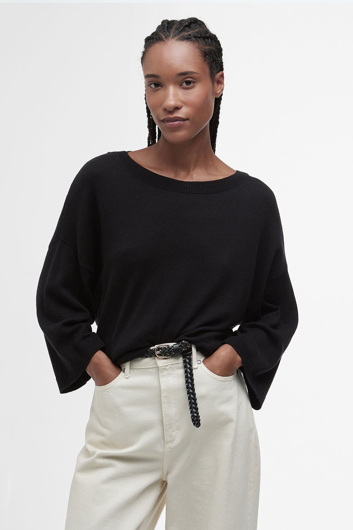 Lucy Knitted Jumper - BLACK