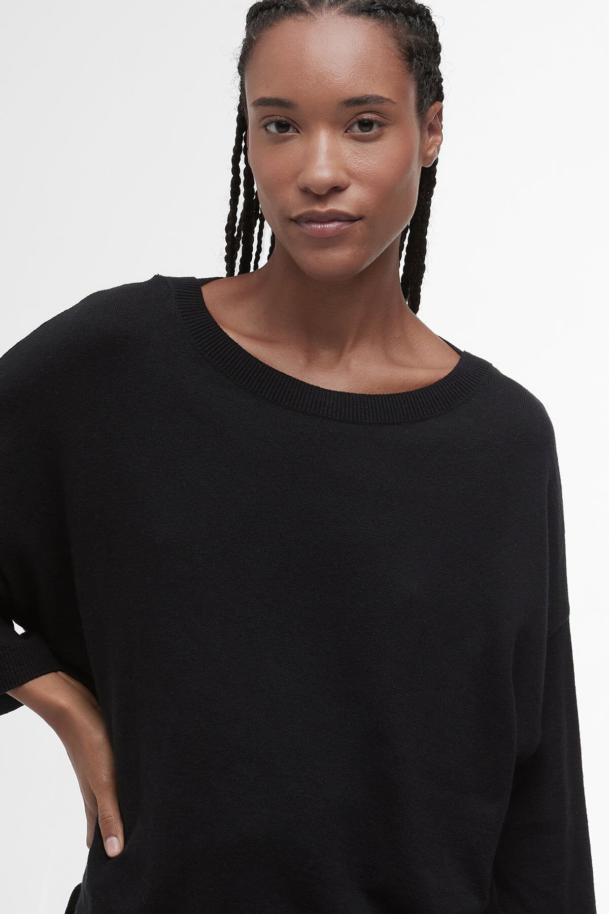 Lucy Knitted Jumper - BLACK