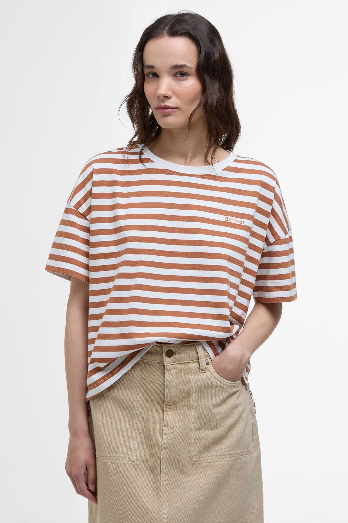 Adria Striped T-Shirt - BRAN STRIPE