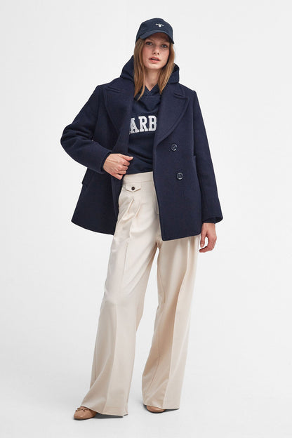 Northumberland Hoodie - NAVY/WHITE