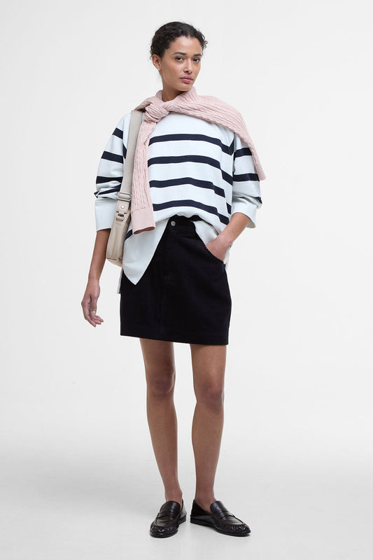 Delaney Striped Sweatshirt - CLOUD STRIPE