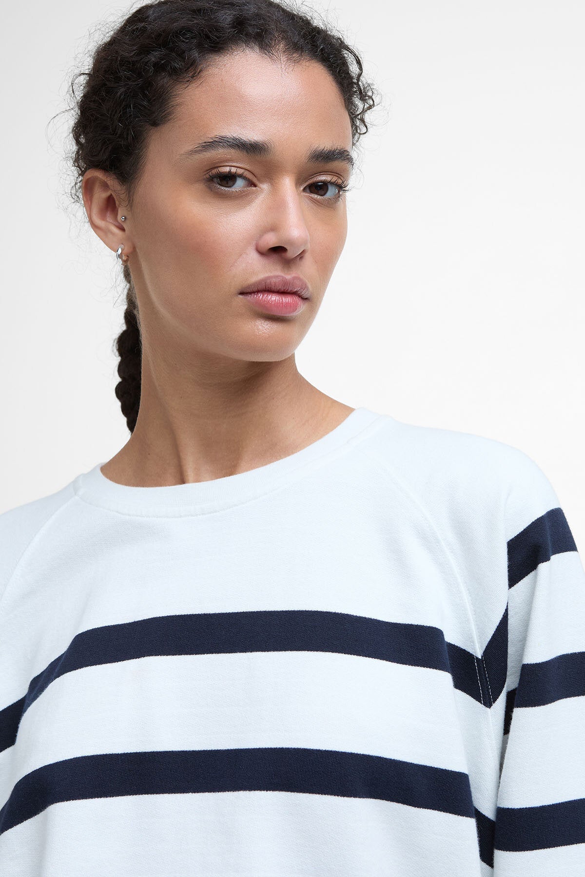 Delaney Striped Sweatshirt - CLOUD STRIPE