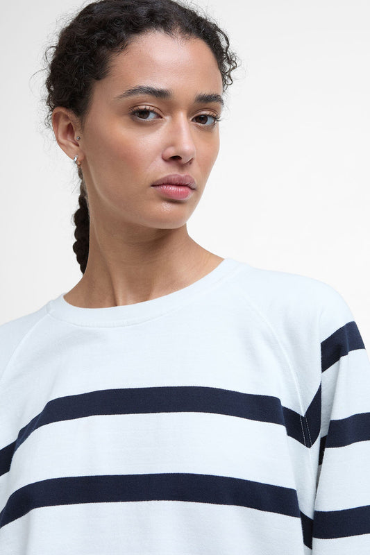 Delaney Striped Sweatshirt - CLOUD STRIPE