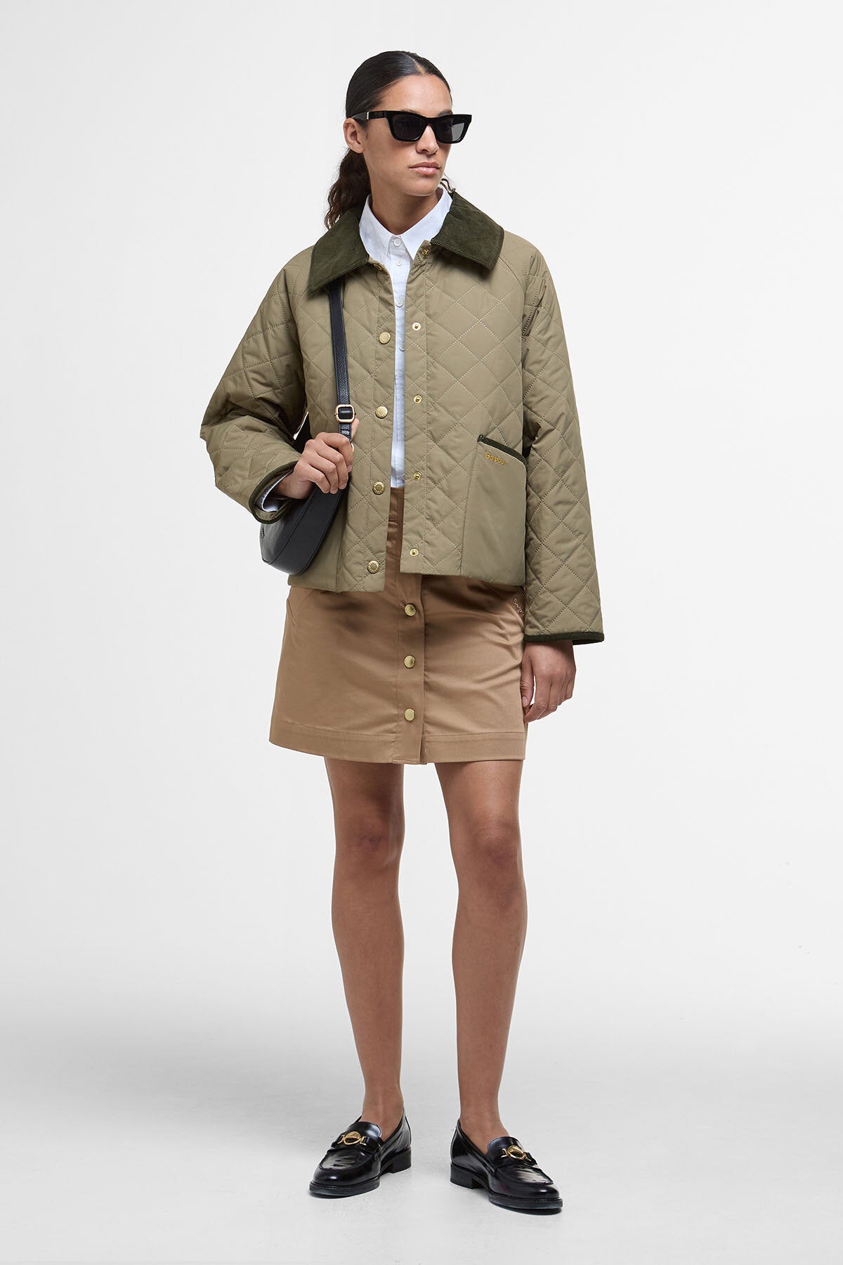 Anise Quilted Jacket - DUSKY GREEN/ANCIENT