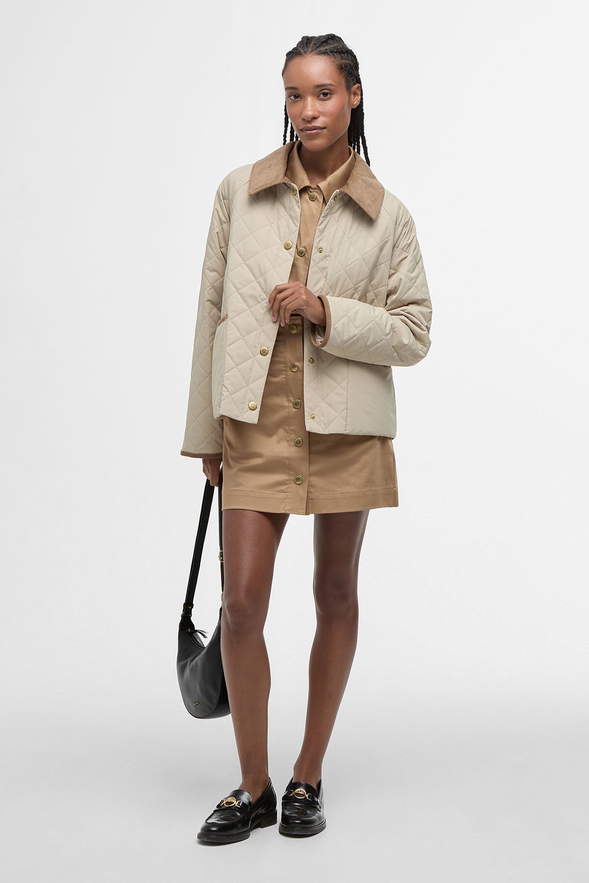 Anise Quilted Jacket - LIGHT SAND/ANCIENT