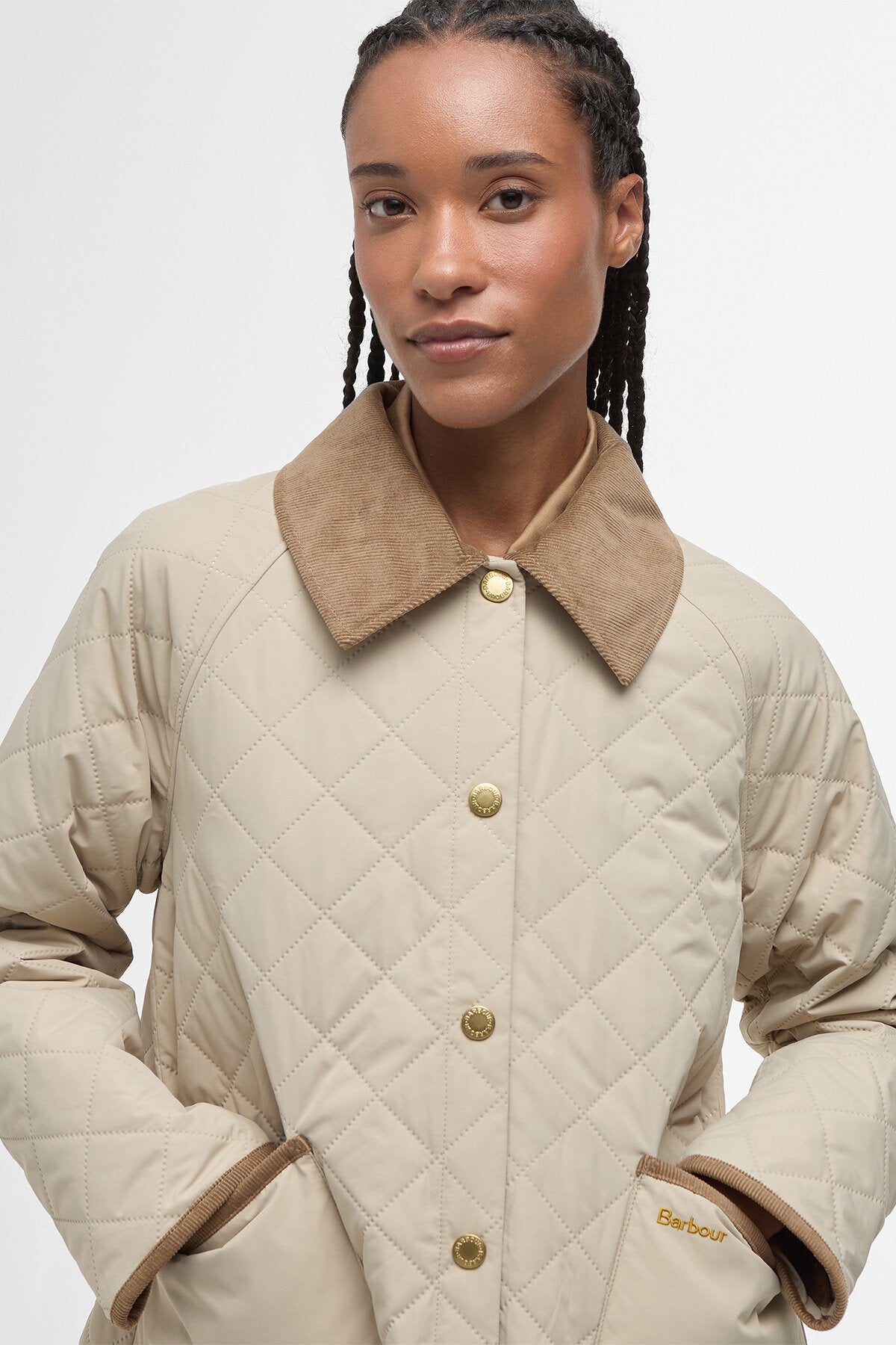 Anise Quilted Jacket - LIGHT SAND/ANCIENT
