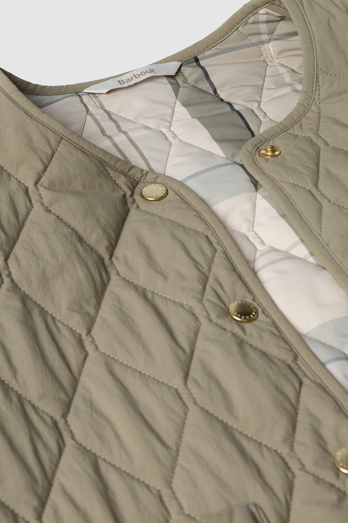 Monroe Quilted Jacket - DUSKY GREEN/ROSEMARY