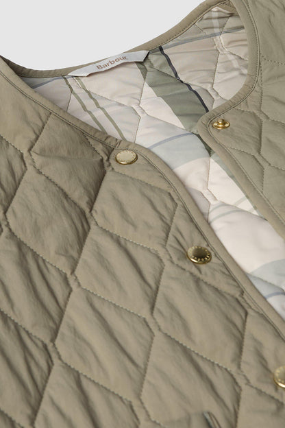 Monroe Quilted Jacket - DUSKY GREEN/ROSEMARY