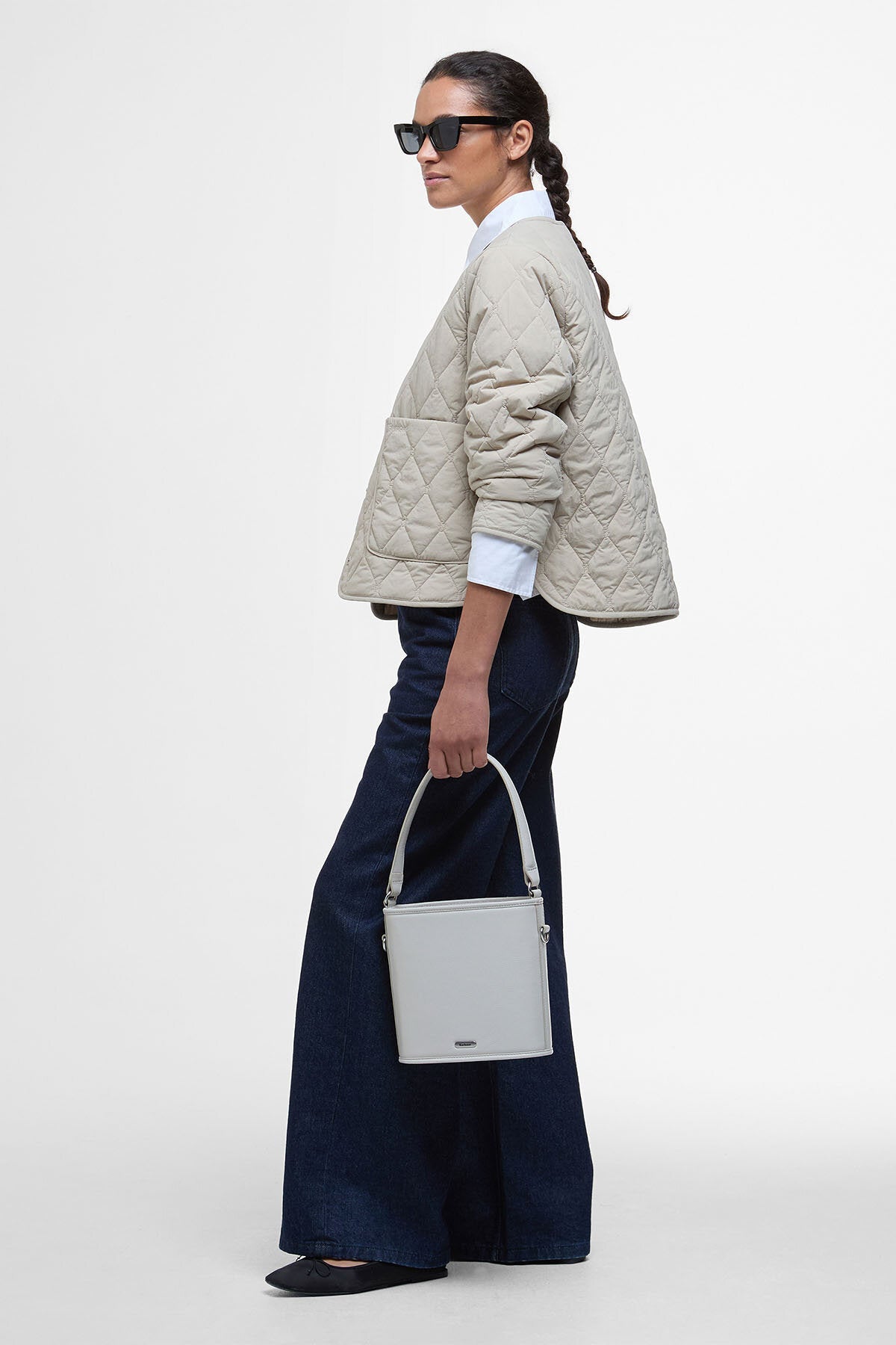 Monroe Quilted Jacket - LIGHT SAND/ROSEMARY