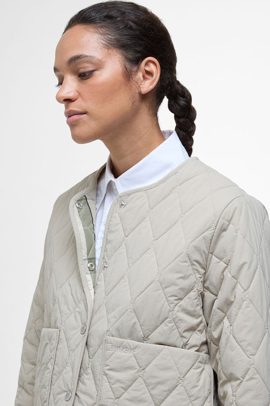 Monroe Quilted Jacket - LIGHT SAND/ROSEMARY
