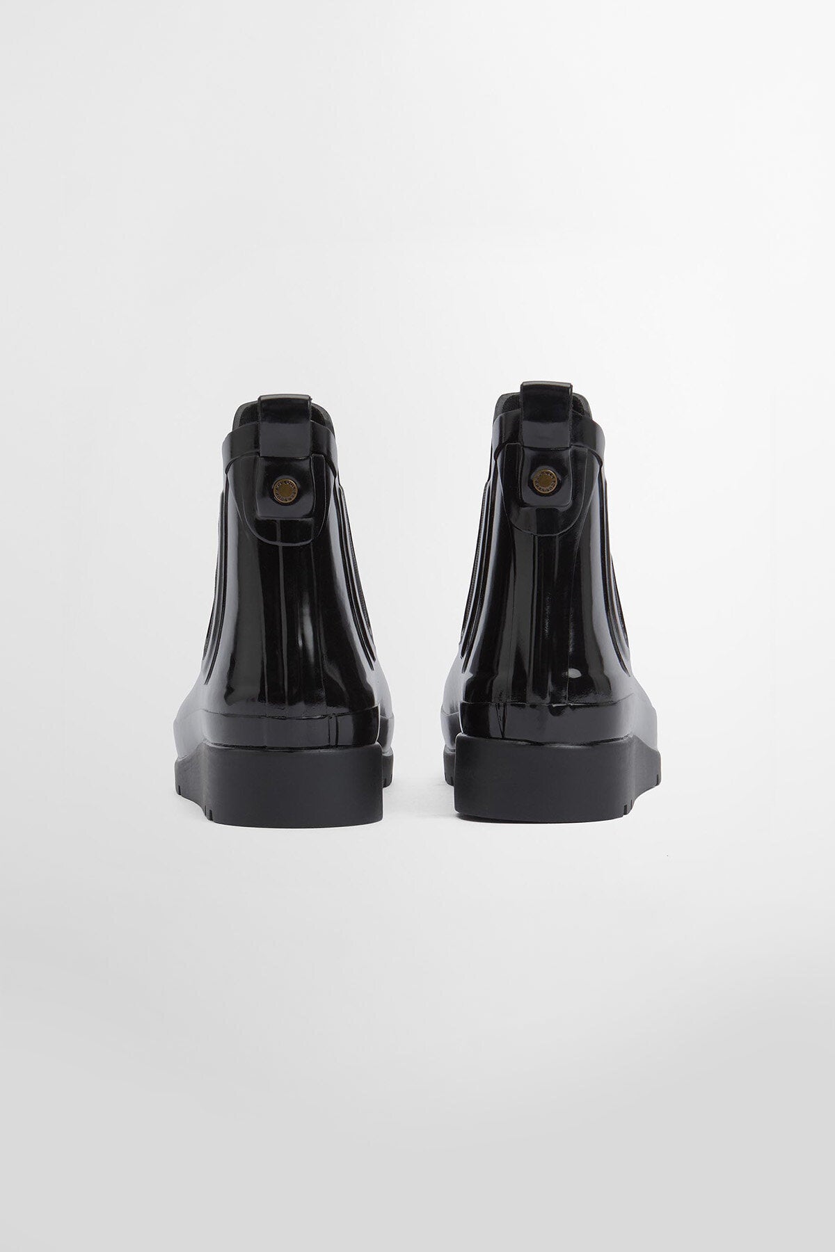 The Edit by Alexa Lou Wedge Ankle Wellingtons - BLACK