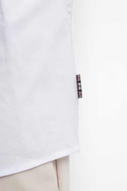 Derwent Shirt - WHITE/HESSIAN TARTAN