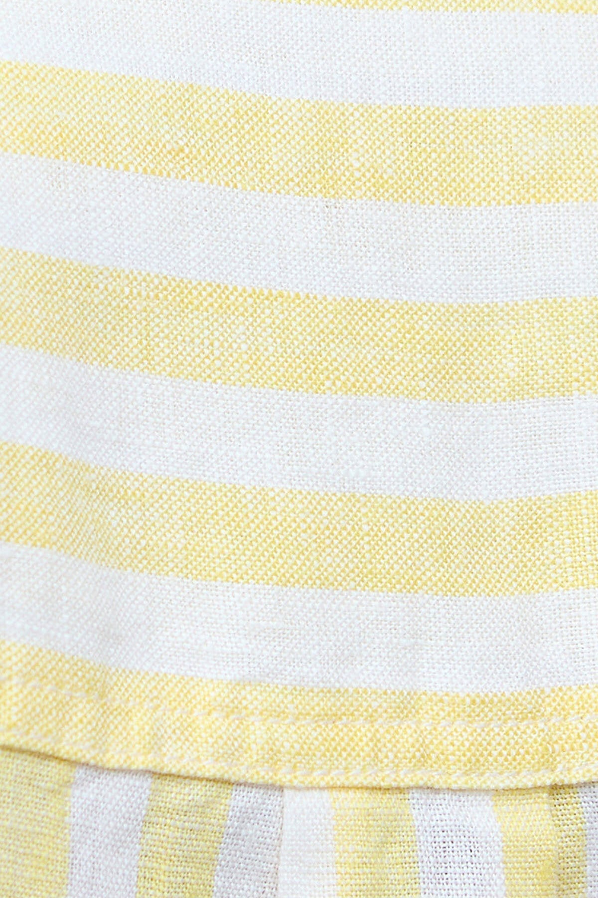 Annie Striped Linen Shirt - SUNRAY YELLOW STRIPE
