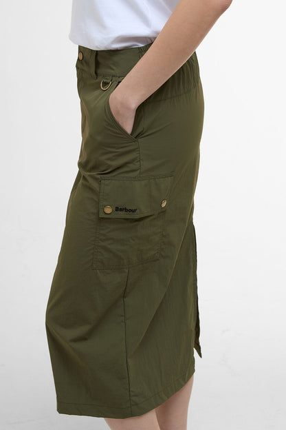 Penshaw Cargo Midi Skirt - FERN