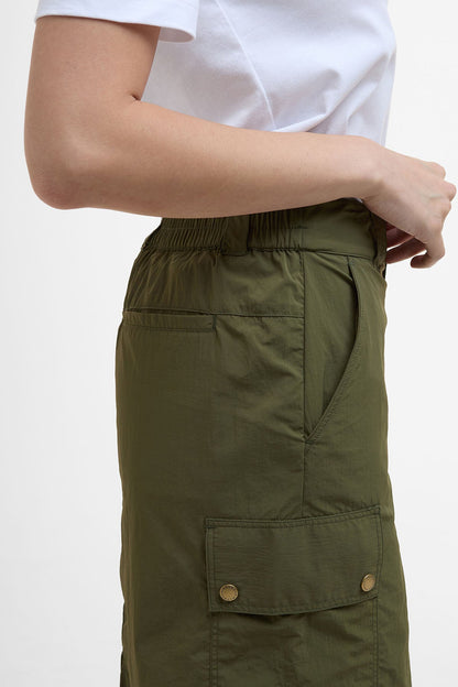 Penshaw Cargo Midi Skirt - FERN
